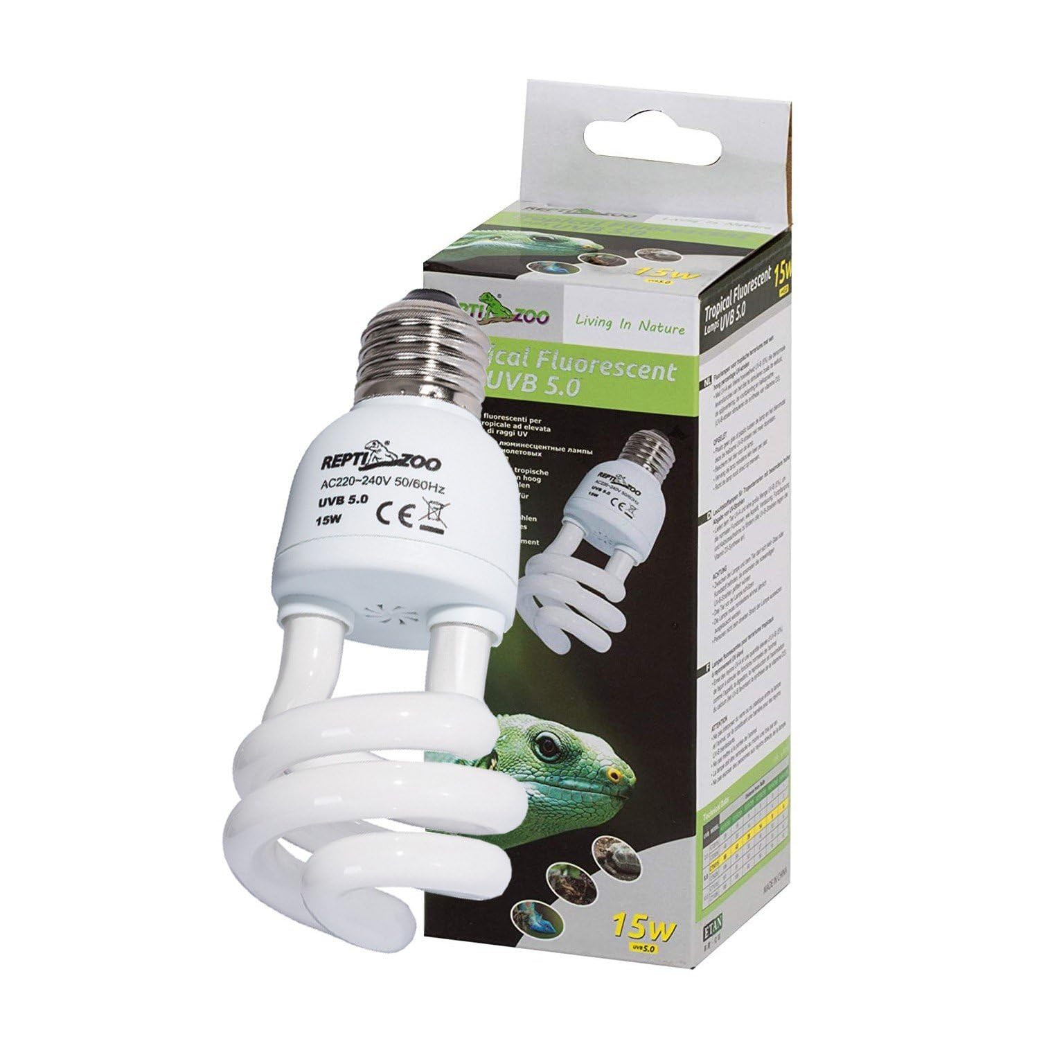 ReptiZoo CT5026 - Bombilla de bajo consumo UVB (UVB, 26 W)