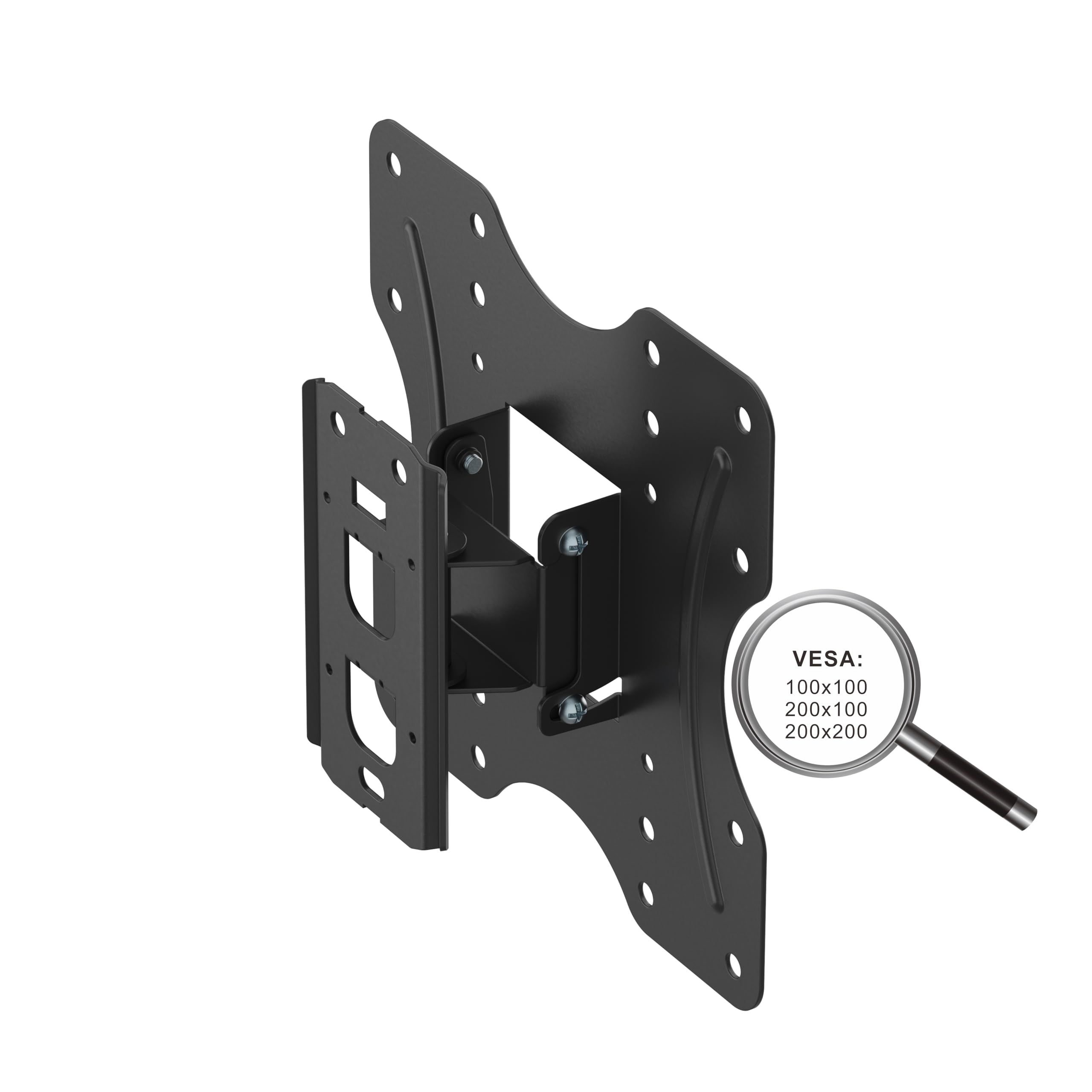 PureMounts TV Wall Mount, Swivelling Tilting Universal Bracket for 23-42 Inch Flat & Curved Heel/Monitor up to 30 kg - Image 2