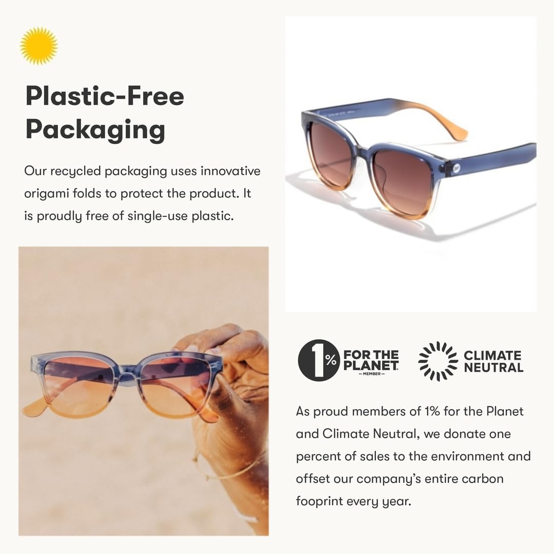 Sunski Miho - Polarized Recycled Sunglasses (Dawn Terra Fade)