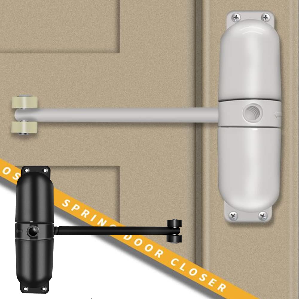 Automatic Spring Door Closer, Quiet Auto Door Closing for Door Weights 10-60kg - Image 4