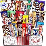 Chocolate Crave Box - 21 Pieces - Chocolate Candy Gift Box - Care Package - Chocolate Bars Gift Basket - Assortment Pack for Birthdays, Holidays, Chocolate Candy Lovers