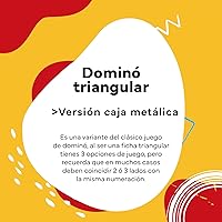 Vista 4 de Cayro - Dominó triangular en una caja de metal - Juego tradicional - Juego de mesa - Desarrollo de habilidades cognitivas e inteligencias múltiples