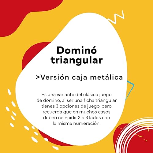 Miniatura 4 de Cayro - Dominó triangular en una caja de metal - Juego tradicional - Juego de mesa - Desarrollo de habilidades cognitivas e inteligencias múltiples