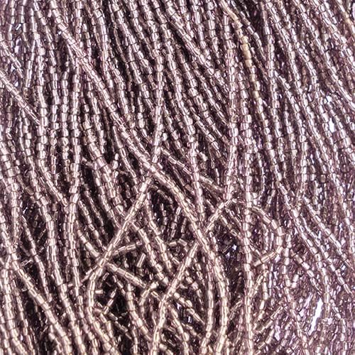 Czech Seed Beads 3Cut 12/0 Silver Lined Purple Strung 3600 Beads for Jewelry Making and Crafts