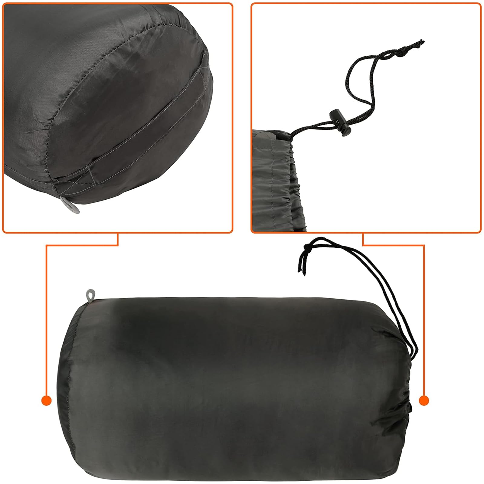 Hundeschlafsack Hundebett Warm Leichtgewicht Hundedecke für Haustier Katzen und Hunde ideal zum Camping Urlaub Wandern (Orange)