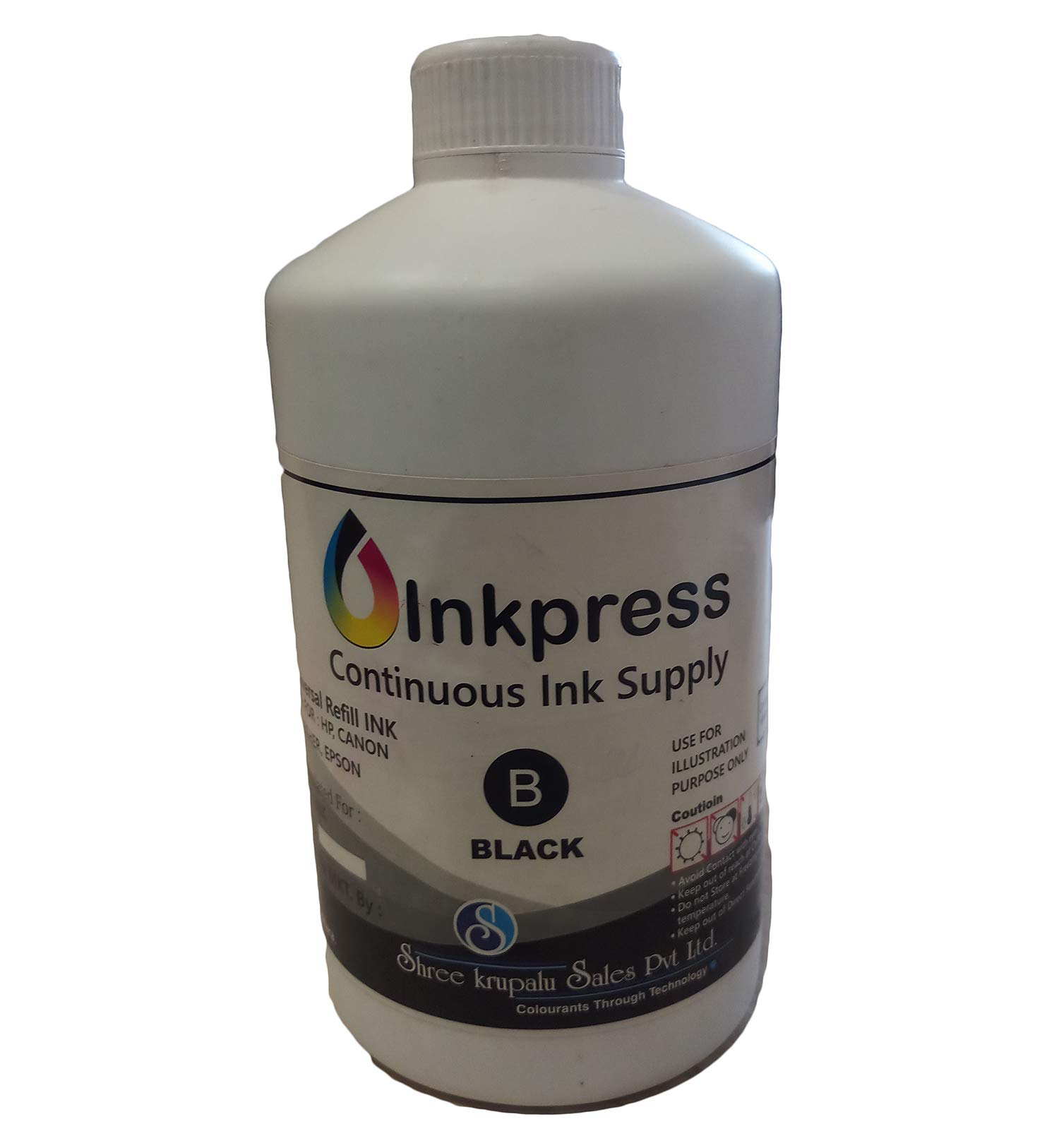 Inkpress Refill Ink for Printer (1000 Ml_Black)