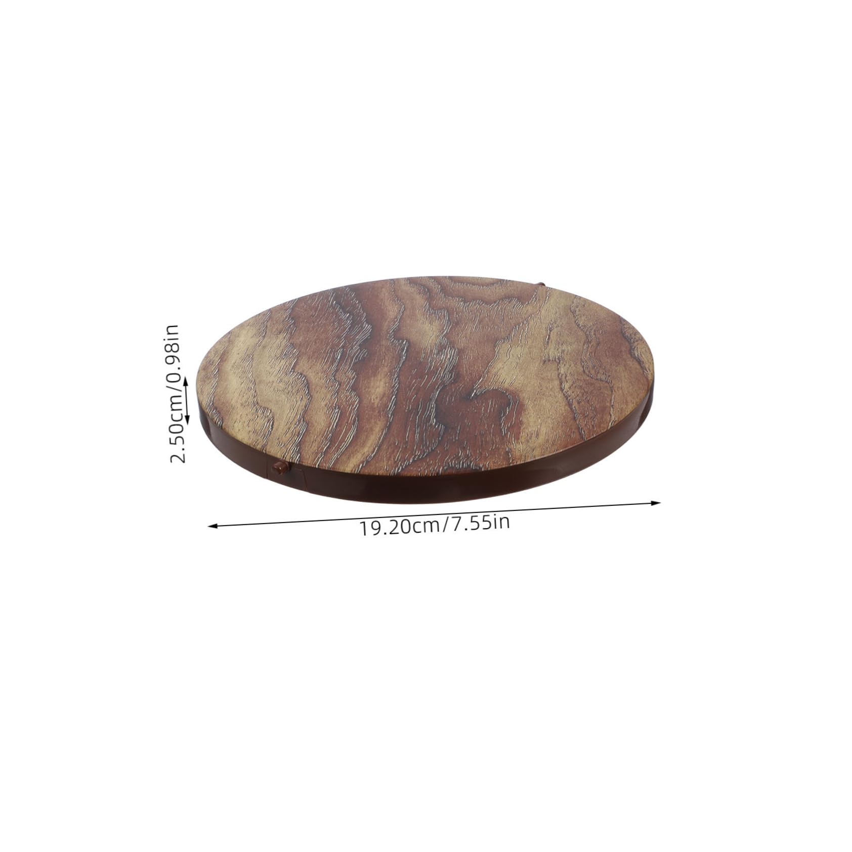 Happyyami 2Pcs Wood Grain Flip Lid for Household Garbage Can Versatile Wastebasket Lid Cover for Home Decor Odor Recycling Bin Accessory Suitable for Residential and Hotel Use