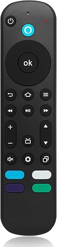 Control remoto de voz de repuesto compatible con Toshiba, Insignia Smart TVs AMZ Serie 4 Smart TVsAMZ TV Cube, control remoto compatible con