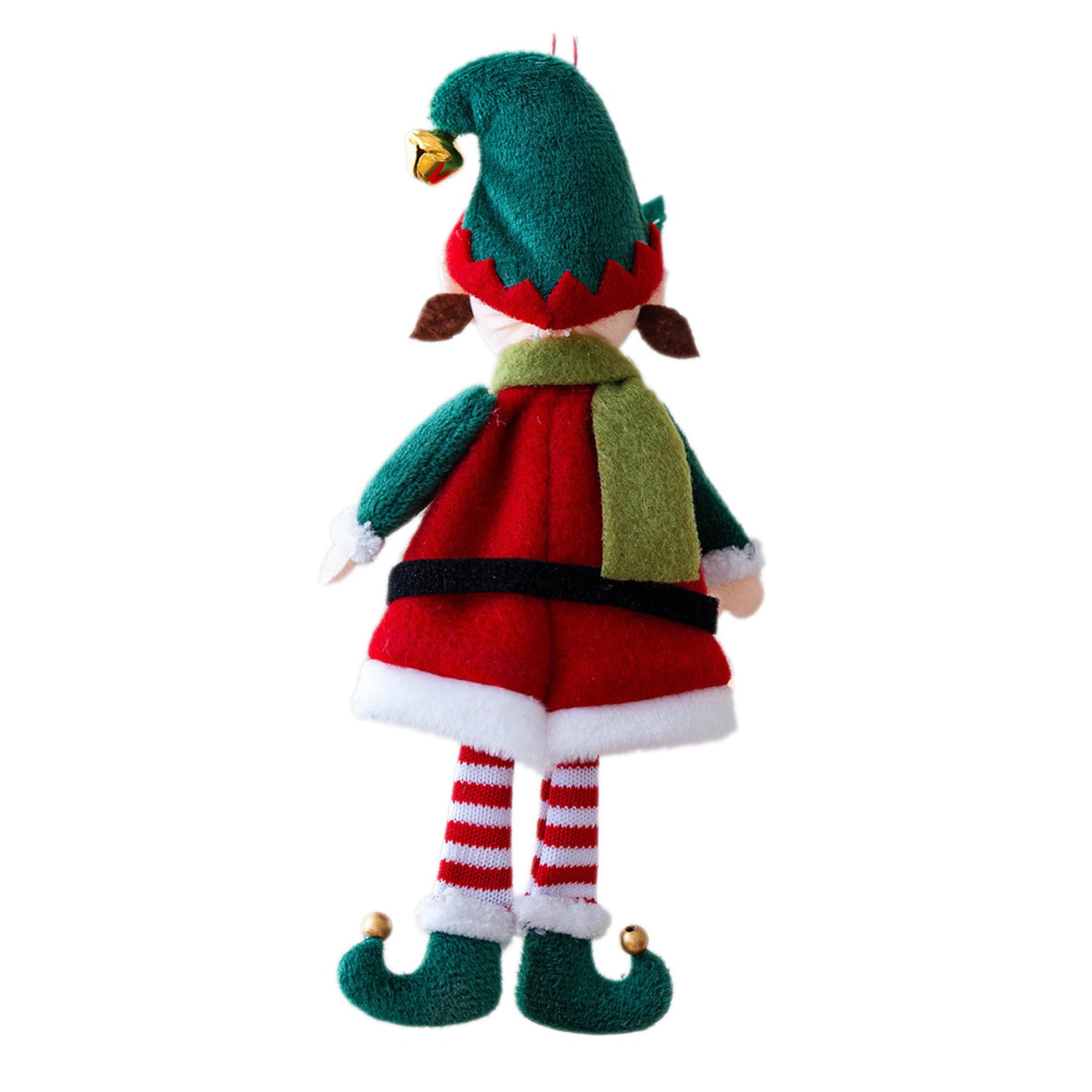 ABOOFAN 2pièces Couple de Peluches Elfes Décoratives Douces Noël pour Sapin et Fêtes Hiver Lot de Figurines Peluche