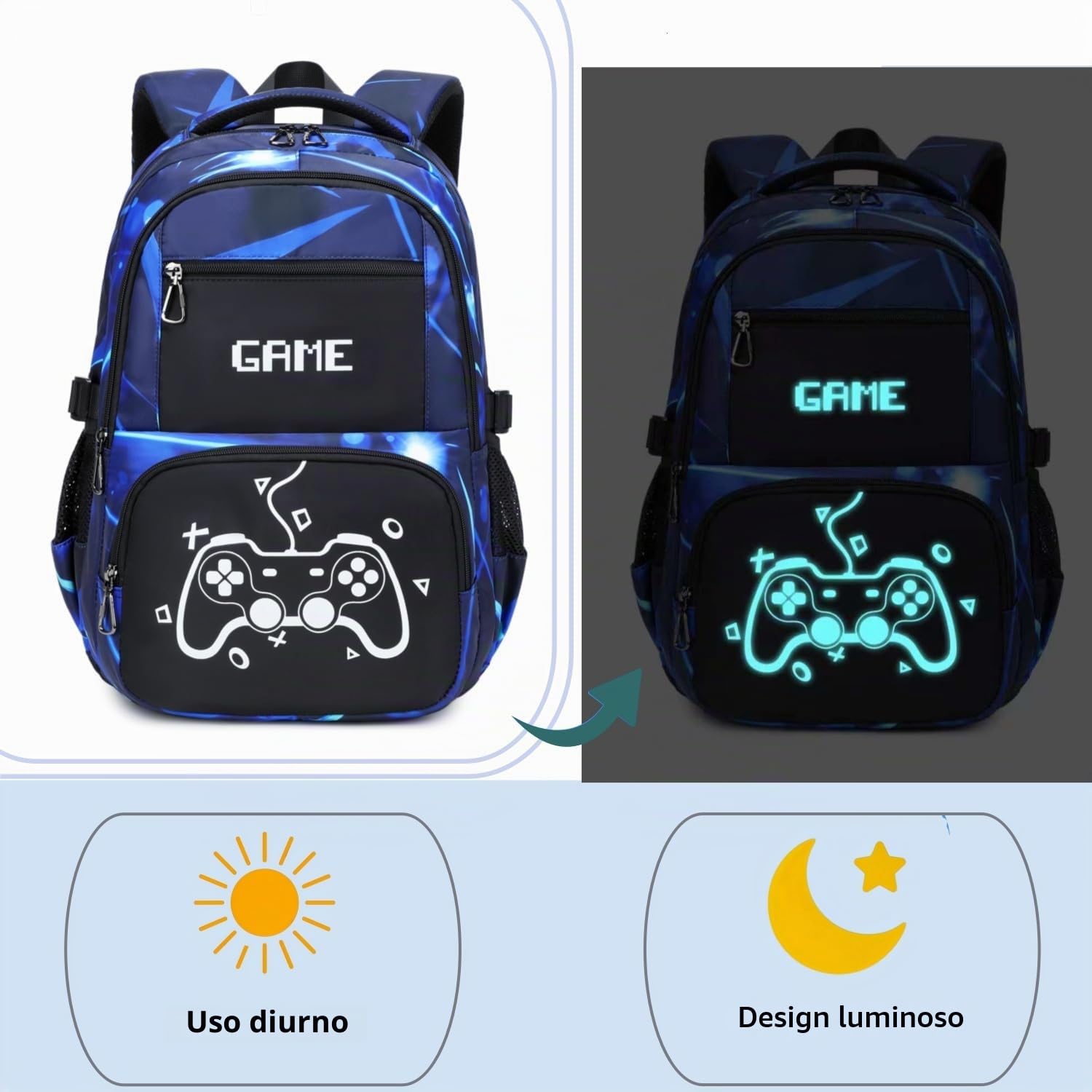 Lmwzh scuola for Zaino Secondario Zaino Per Adolescenti Resistente Di Grandi Dimensioni Impermeabile Riflettente