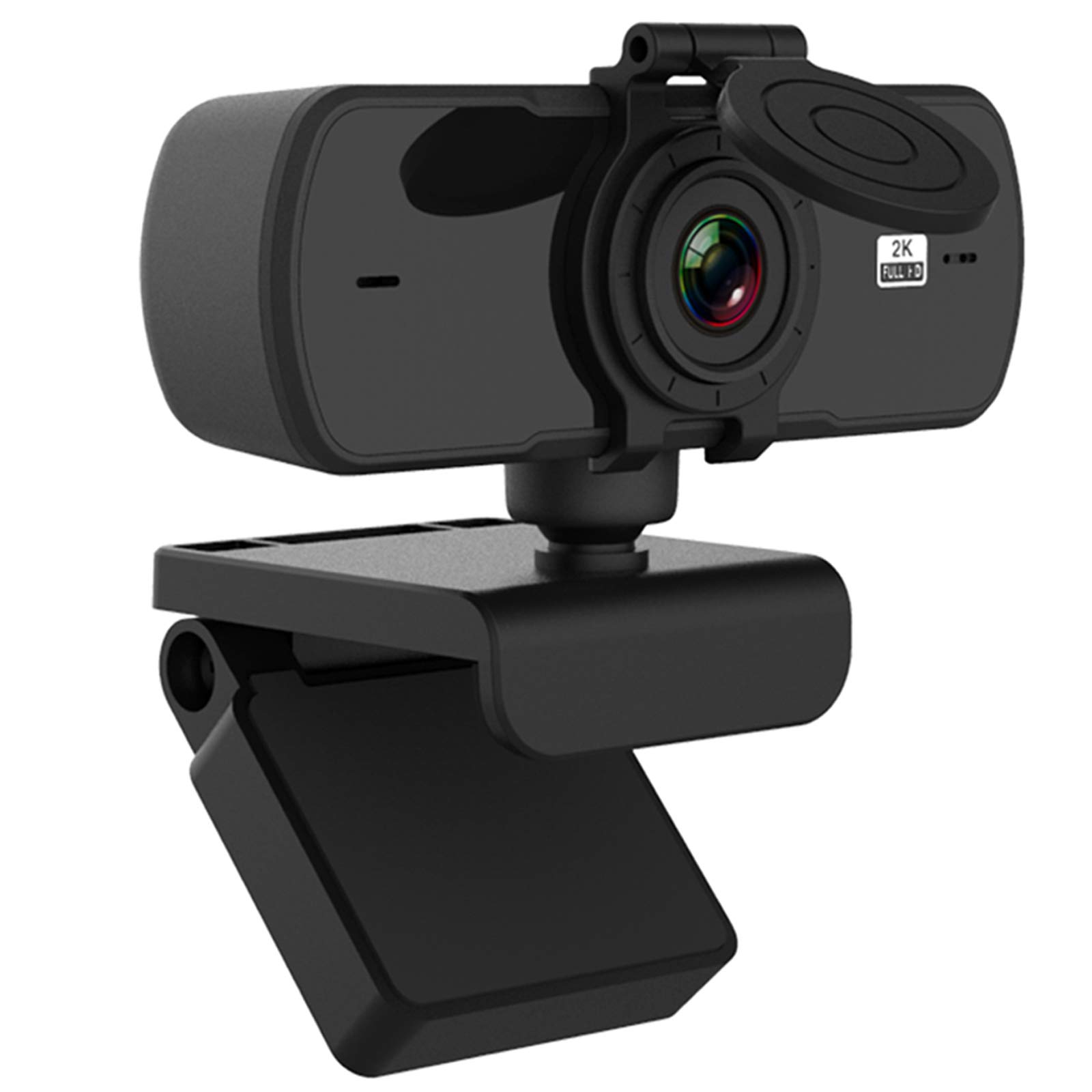 Webcam with Microphone,[2K 30fps],2560x1440P Full HD,for PC Video Calling/Conferencing/Gaming, Laptop/Desktop Mac,YouTube/Skype/Zoom