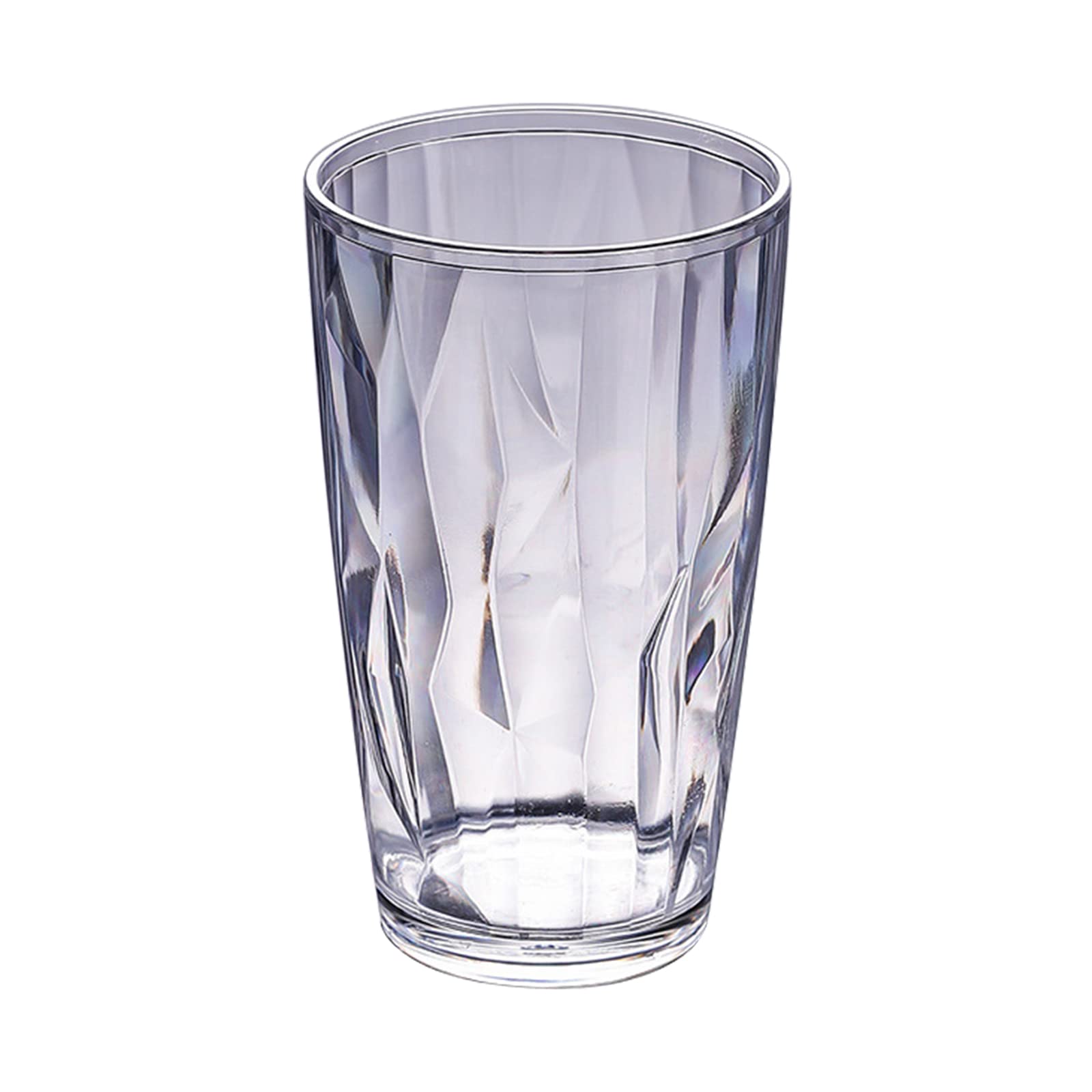 HZBB Unbreakable Acrylic Drinking Glasses Fruit Champagne Cup for 490ml Shatterproof Water Tumblers Drinking Glasses