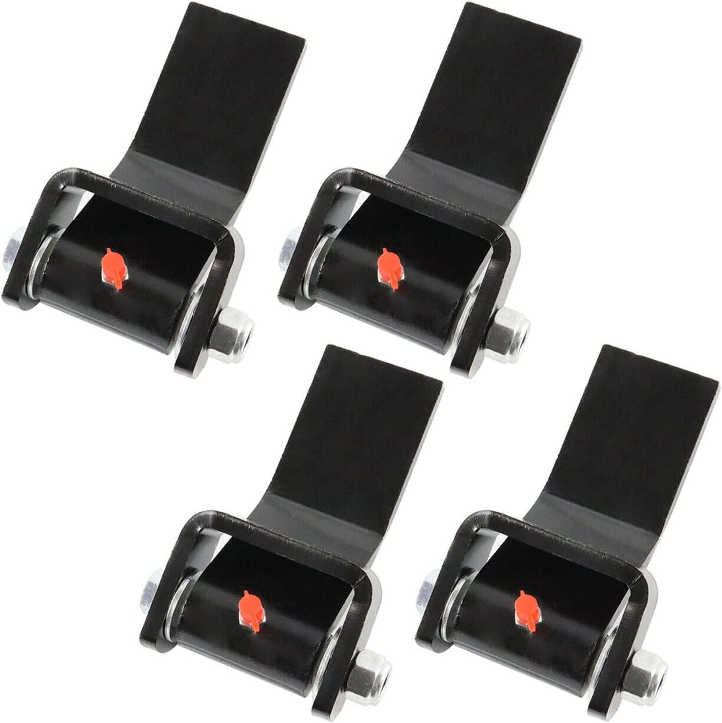 Weld on Trailer Hinges Set, 4 PCS Heavy Duty Strap Style Long Leaf Hinge for Truck Door Gate Body