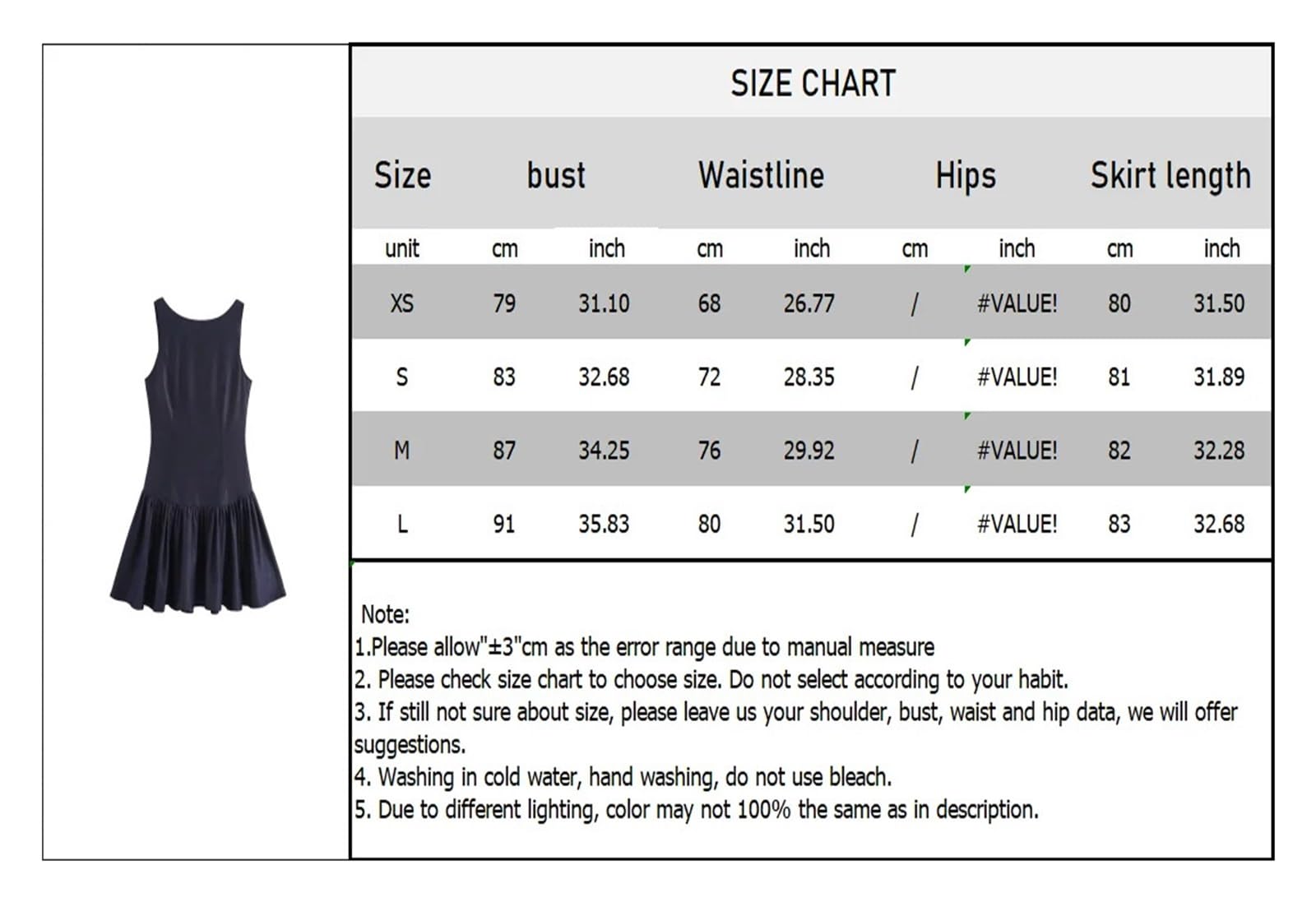 Abiti da Tennis per Donna Vestito Aderente a Strati Decorativo Senza Schienale da Donna, Primavera ed Estate(L)