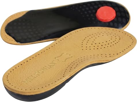 Meltonian Elastik 3/4 Leather Comfort Arch Supports, Size US Men 9/10