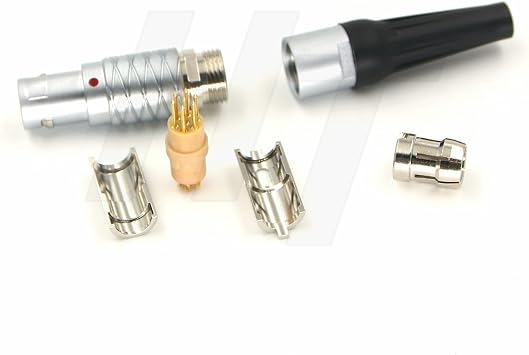 HangTon 0B FGG 7 Pin Male Connector Cable Plug for Trimble R12 R10 GPS Receiver Tilta Nucleus M Motor Follow Focus Data Power (7P, Plug)