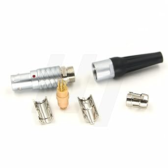 HangTon 0B FGG 7 Pin Male Connector Cable Plug for Trimble R12 R10 GPS Receiver Tilta Nucleus M Motor Follow Focus Data Power (7P, Plug)