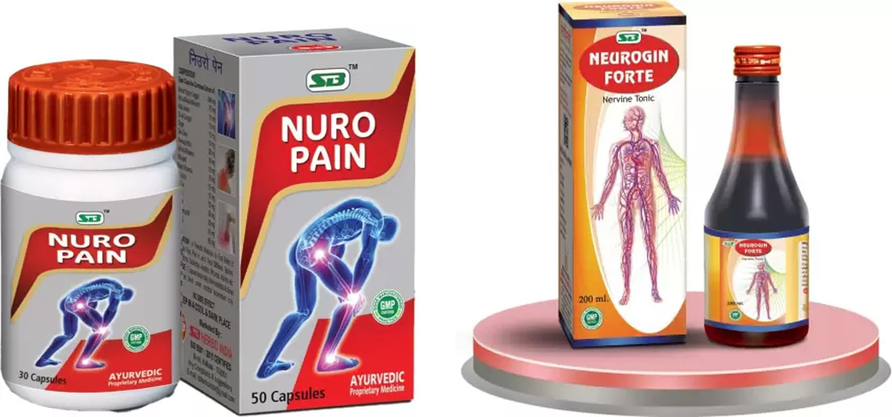 See full amazon price history chart for S B Herbo Pharmaceutical Nuro Pain Capsules 30 With Neurogin Forte 200 Millilitres Syrup Combo 300 Peices S B Herbo Pharmaceutical Nuro Pain Capsules 30 With Neurogin Forte 200 Millilitres Syrup Combo 300 Peices (B0CHYH83T9) Amazon Price History, Amazon Price Tracker