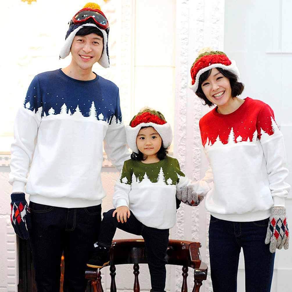 Maglione Natalizio per la Famiglia, Maglioni a Maniche Lunghe per Genitori  e Figli, Caldi Completi Girocollo In Cotone Allentato con Set Coordinati per  la Famiglia - Blu Reale/Uomini L : Amazon.it: Abbigliamento