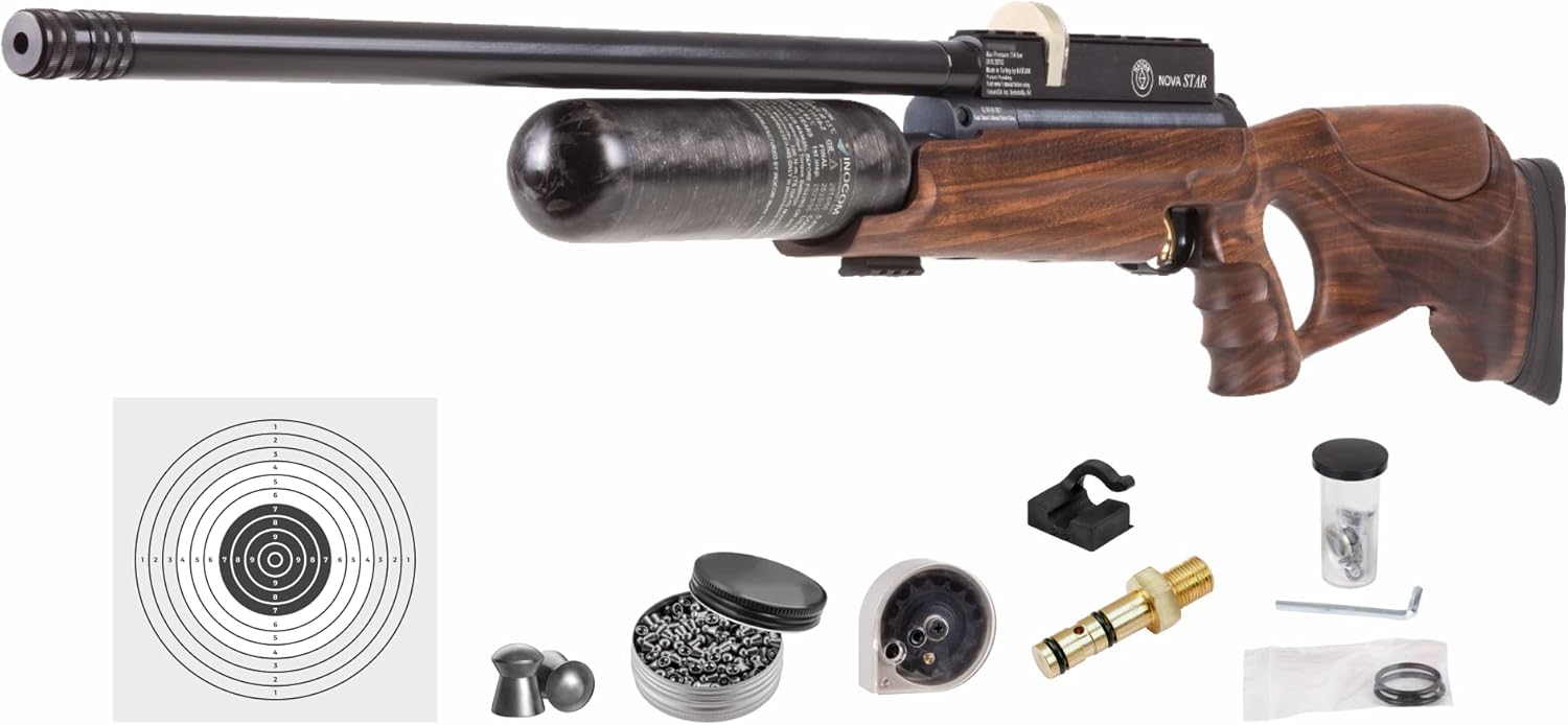 Hatsan NeutronStar – Nuevo rifle de aire con paquete de pellets y 100 objetivos de papel