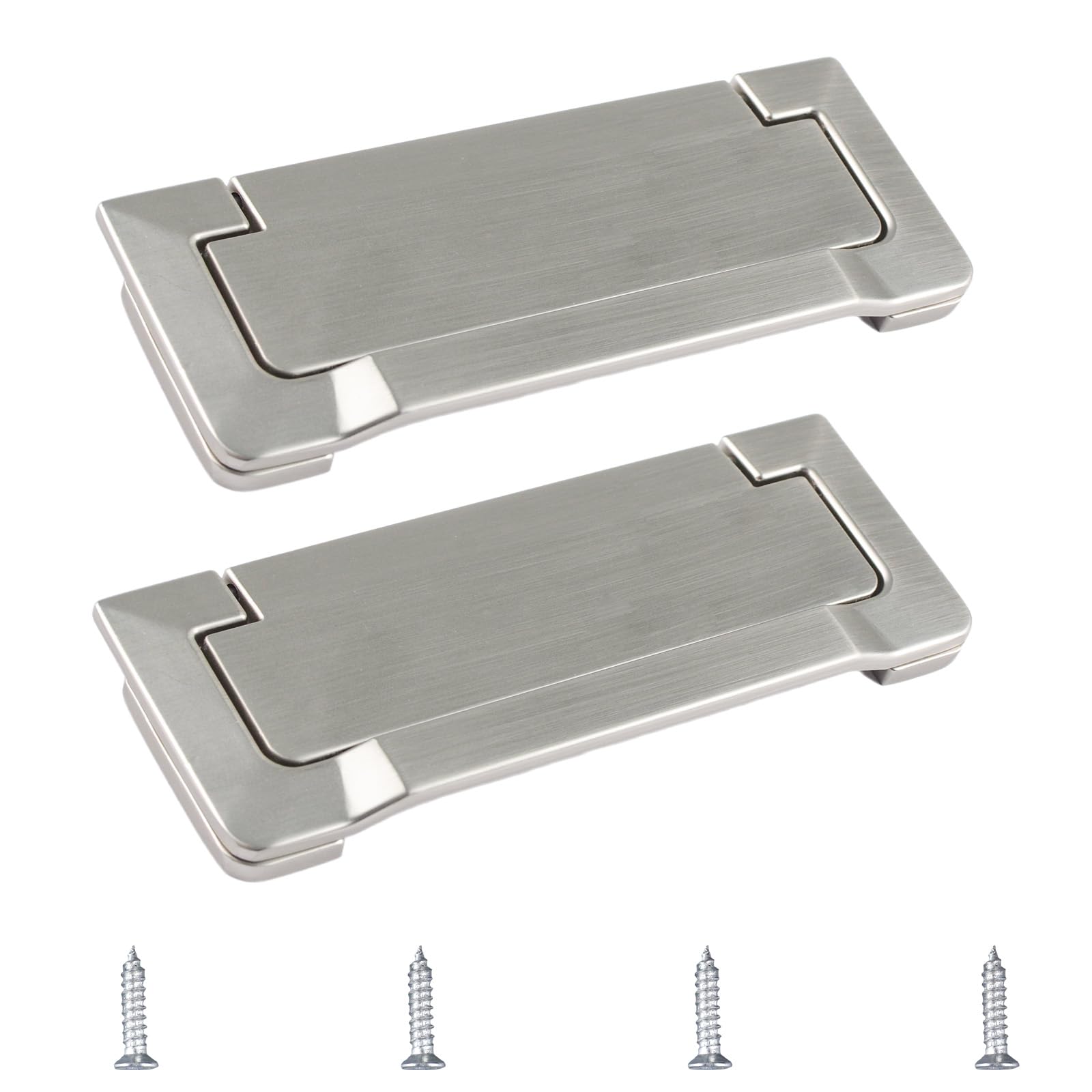 Poignée de porte de poche en nickel satiné et alliage de zinc premium pour meuble chic