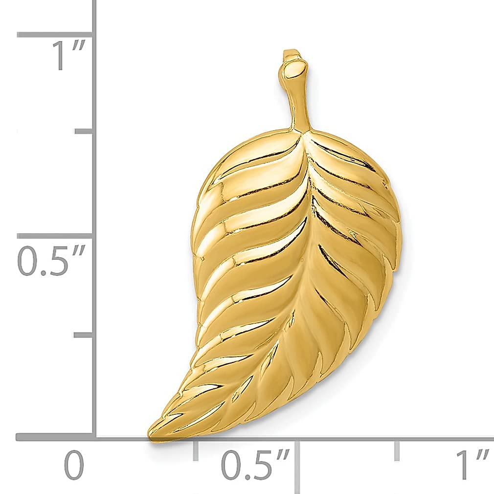 IceCarats Designerska biżuteria 14K polerowany łańcuszek Slide