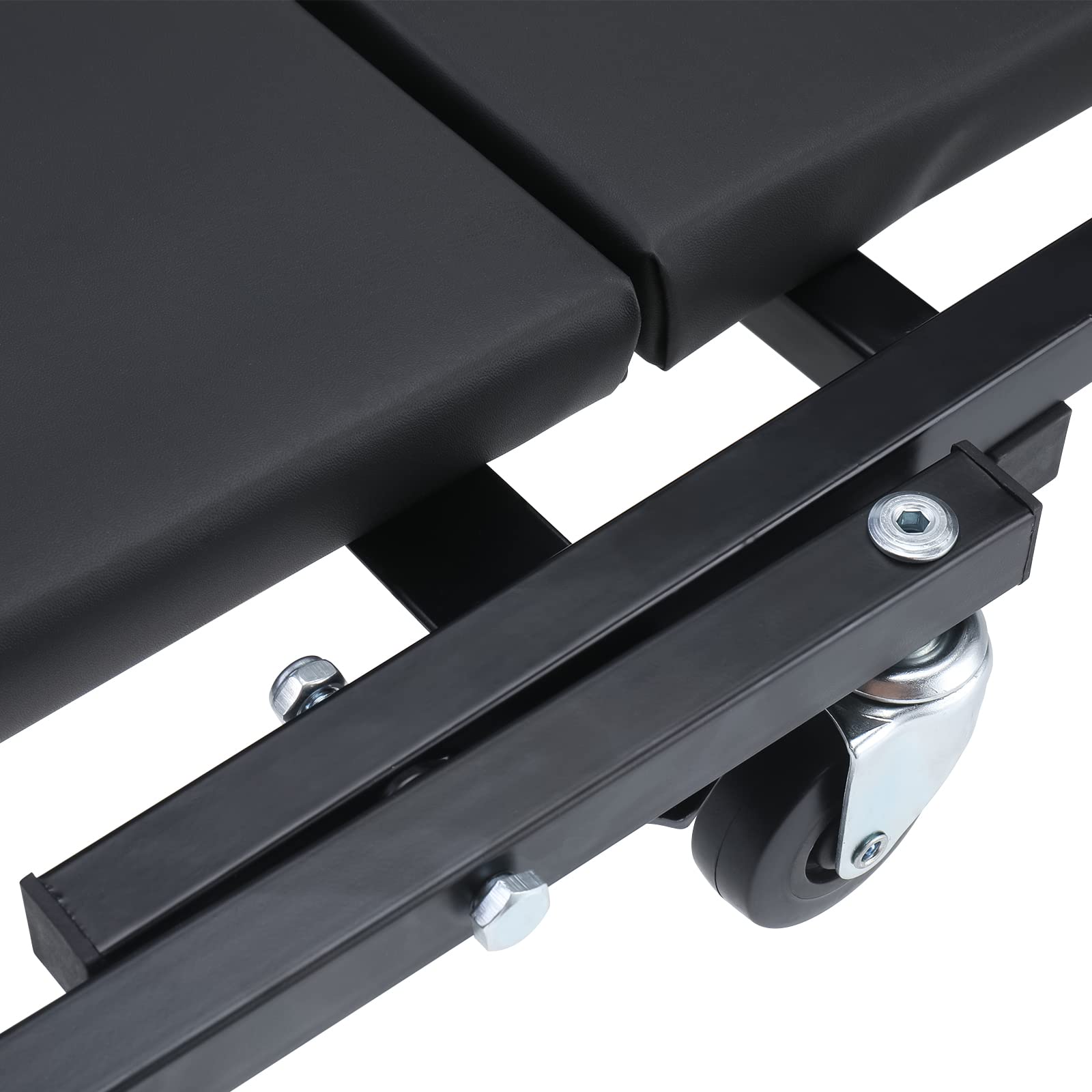 BOOMSTART Taburete de taller 2 en 1 de hasta 150 kg, plegable 360 °