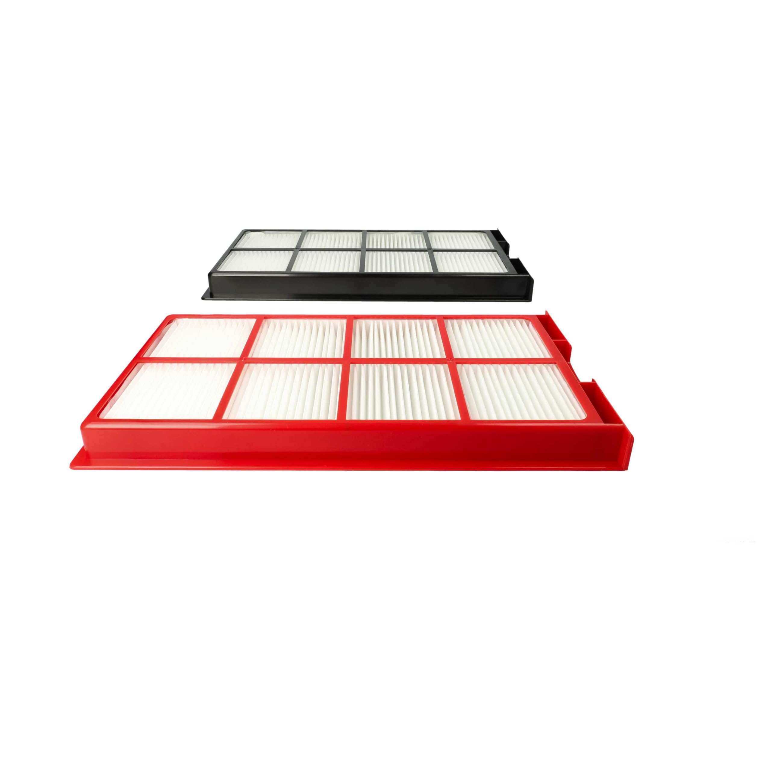 vhbw Set di 8X filtri Compatibile con Zehnder ComfoAir 225, 200 Sistema di Ventilazione - Filtri G4 / F7, 29 x 15 x 5 cm, Bianco/Rosso/Nero