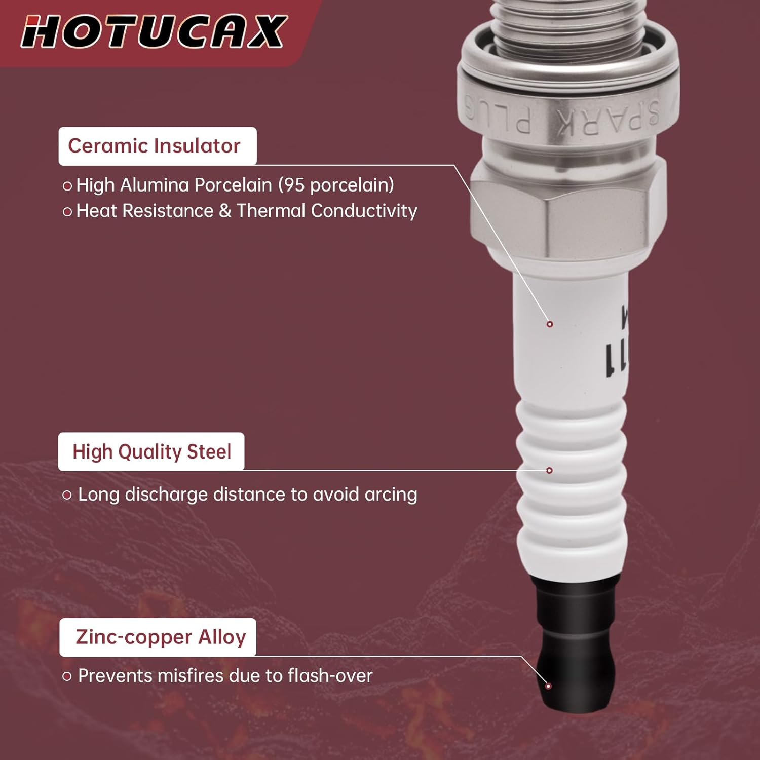 UF617 Ignition Coil Pack & 90174 Iridium Spark Plugs for 3.7 V6 Infiniti G37 G 37 M37 EX37 Nissan 370Z 2008 2009 2010 2011 2012 2013 2014 2015 2016 2017, Replace 22448EY00A 1788503 48748 GN10430