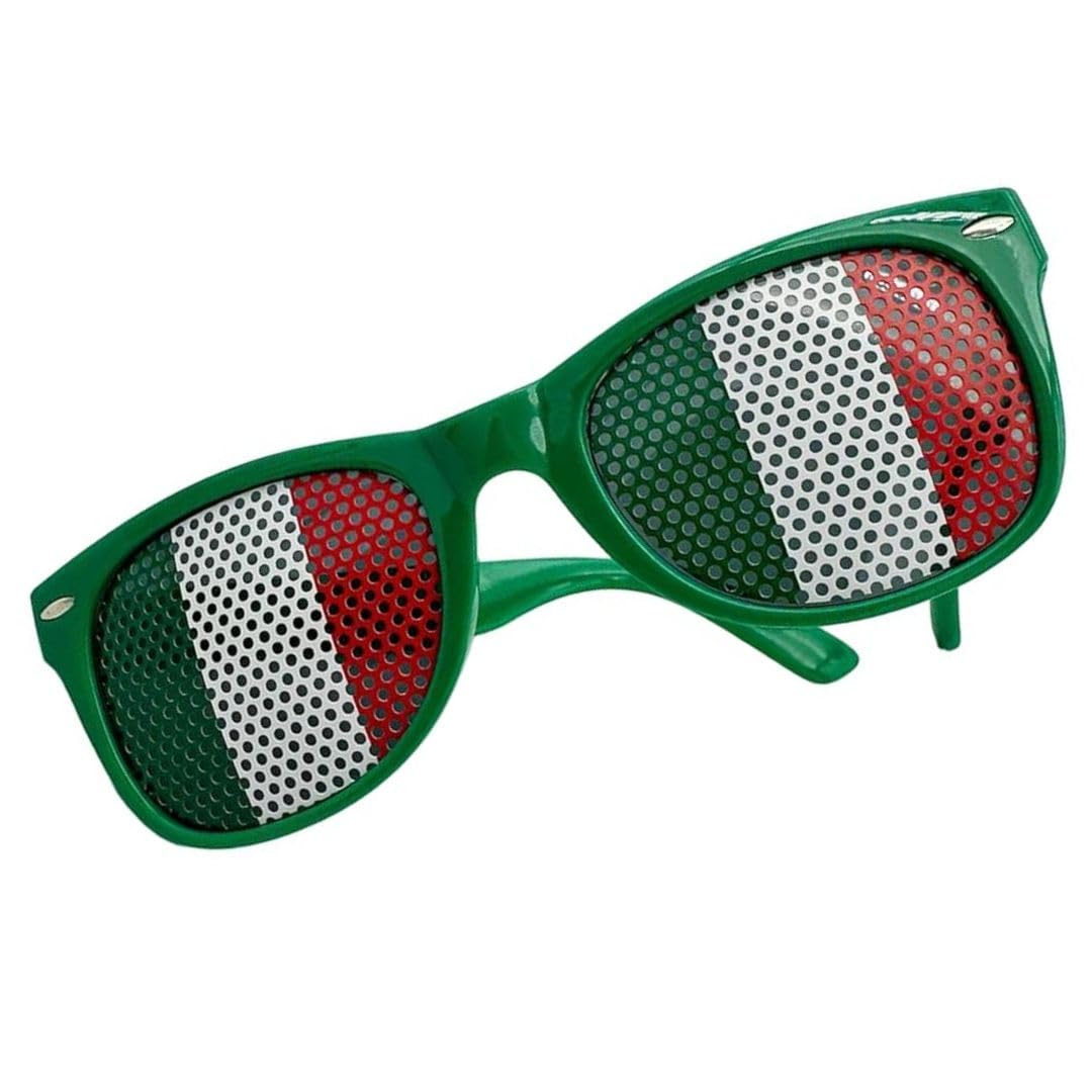 Occhiali da Sole Italia Nazionale Tricolore Tifosi Azzurri 100% Made in Italy