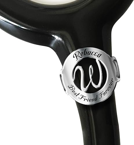 Stethoscope ID Tag - Personalized Name Tag- Handmade Nursing ID Charm-Graduation Gift for Nurse (Custom Initial,Name & Text)