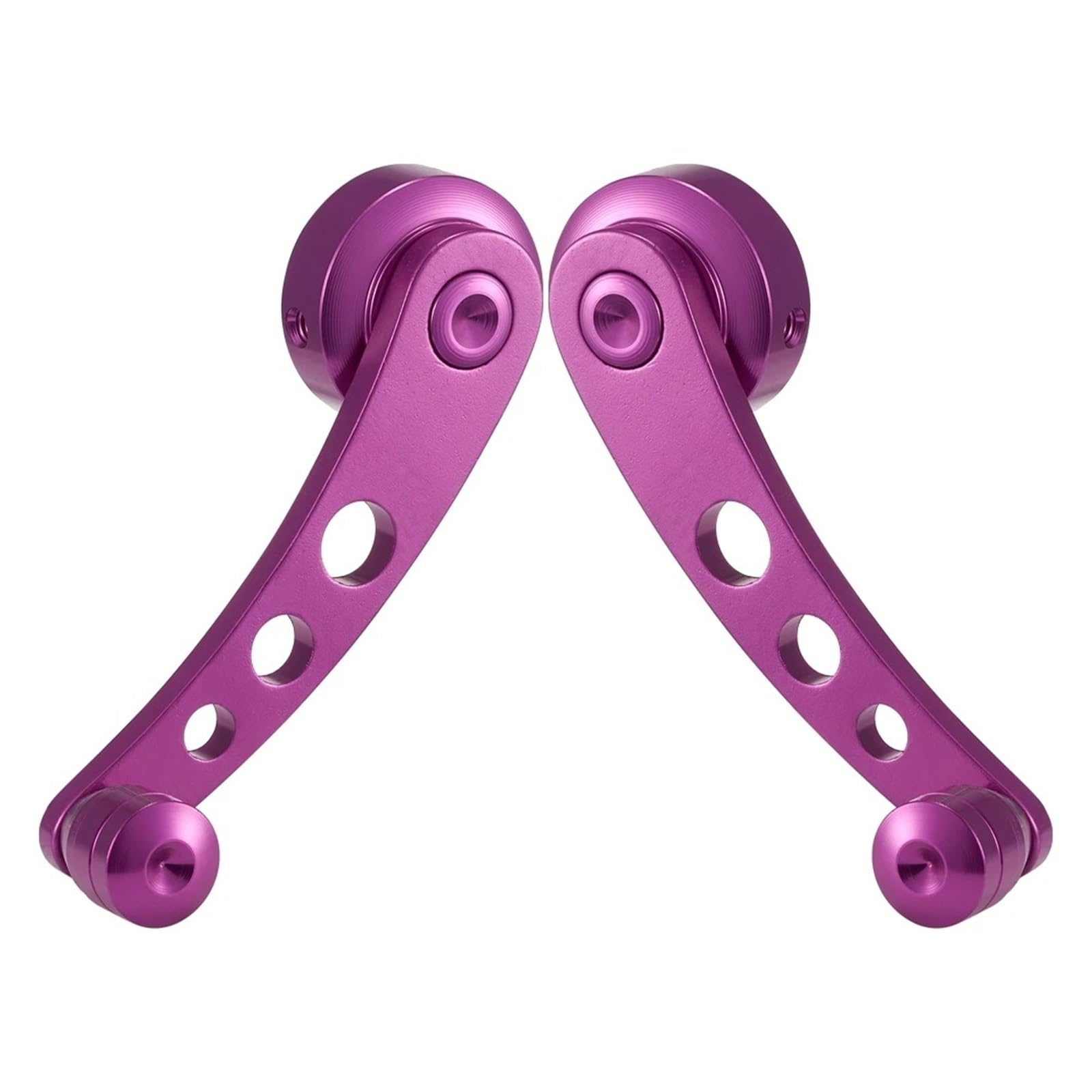 SAMWDK Glass Lifter 2piece Universal Aluminum Alloy Car Window Riser Winder Crank Glass Closer Handle Window Crank Handle Car Window Regulator(Purple)