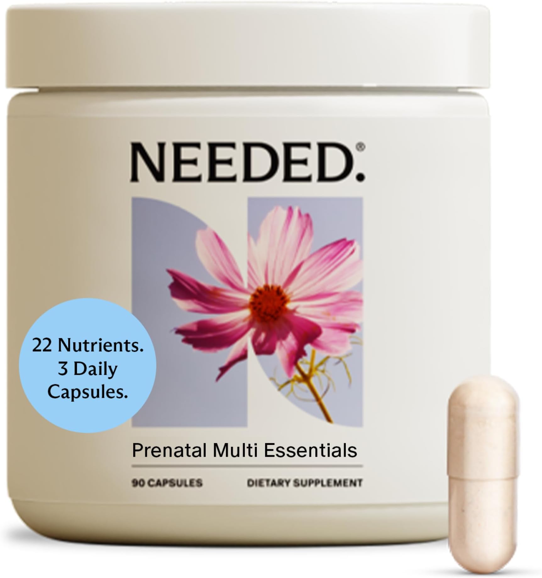 Multivitamin for Prenatal | Prenatal Multi Essentials Capsule- Pregnancy, Breastfeeding, Postpartum | Expertly-Formulated & Third-Party Tested, | 30-Day Supply