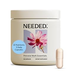 Needed Multivitamin for Prenatal Prenatal Multi Essentials Capsule - Pregnancy Breastfeeding Postpartum Expertly-Formulated Third-Party Tested 30-Day Supply