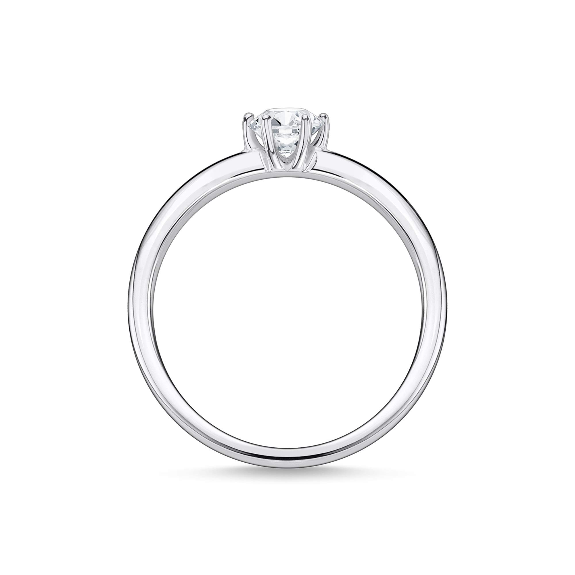 THOMAS SABO Ring weißer Stein silber 925 Sterling Silber TR2313-051-14