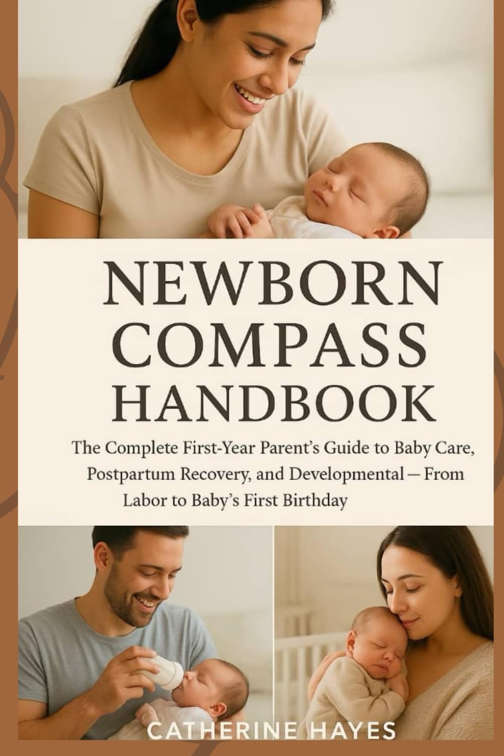 NEWBORN COMPASS HANDBOOK: The Complete First-Year Parent’s Guide to Baby Care, Postpartum Recovery, and Developmental Milestones