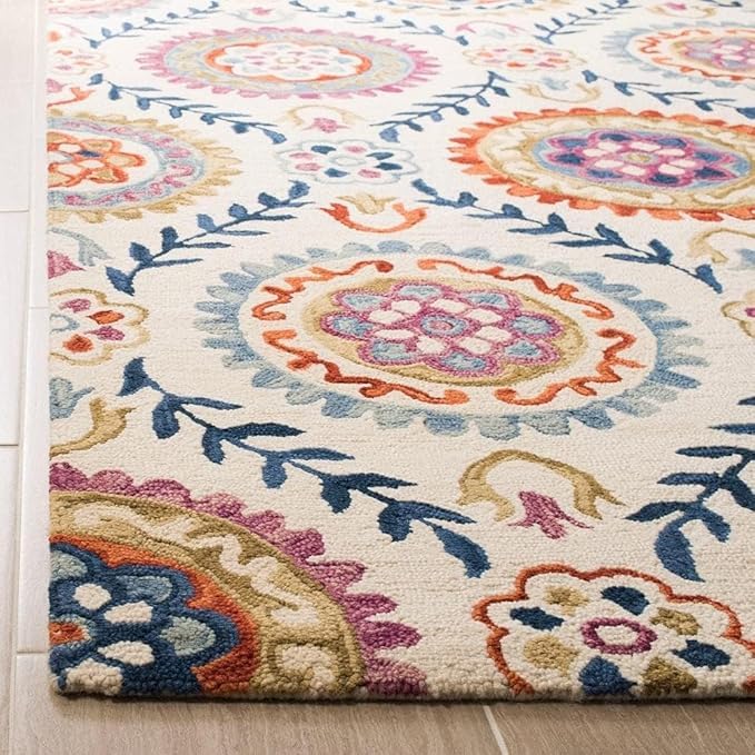 Image of OLEFIN Handmade Thick Woolen Anti Slip Carpet and Rugs for Living Room Bedroom Hall Dinning Room Kids Room