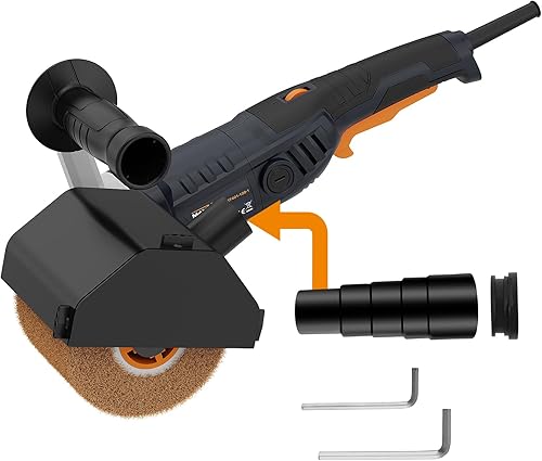 MAXXT Máquina pulidora de bruñido de 1300 W, pulidora de ruedas, lijadora, máquina de dibujo de alambre para metal madera y acero inoxidable