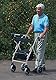 Nottingham Rehab Supplies (NRS) NRS Healthcare 2-in-1-Rollator und Stuhl für unterwegs