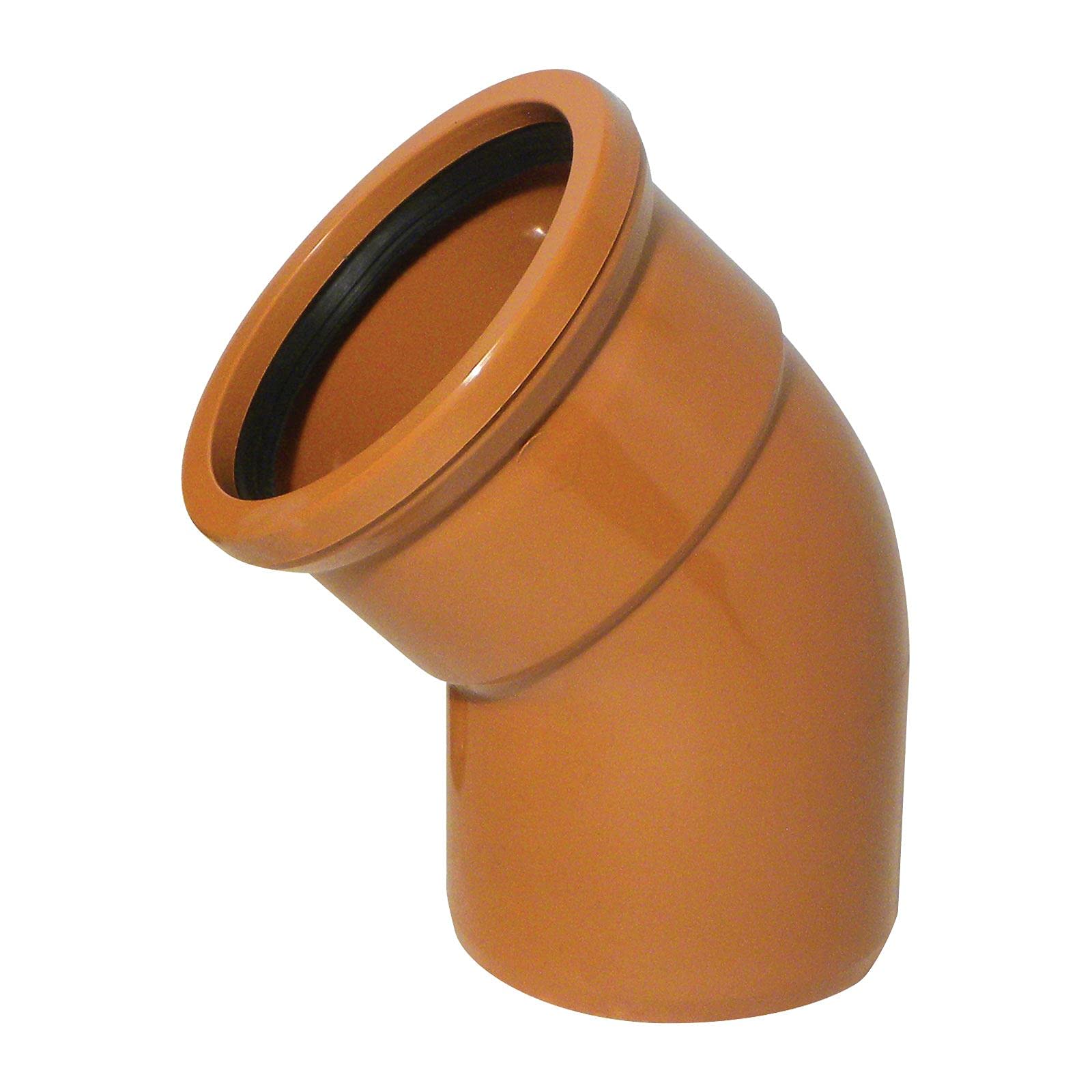 45° Bend (Single Socket) 110mm Underground Drainage Pipe Fittings Bend Trap Gulley Socket Grid Coupler