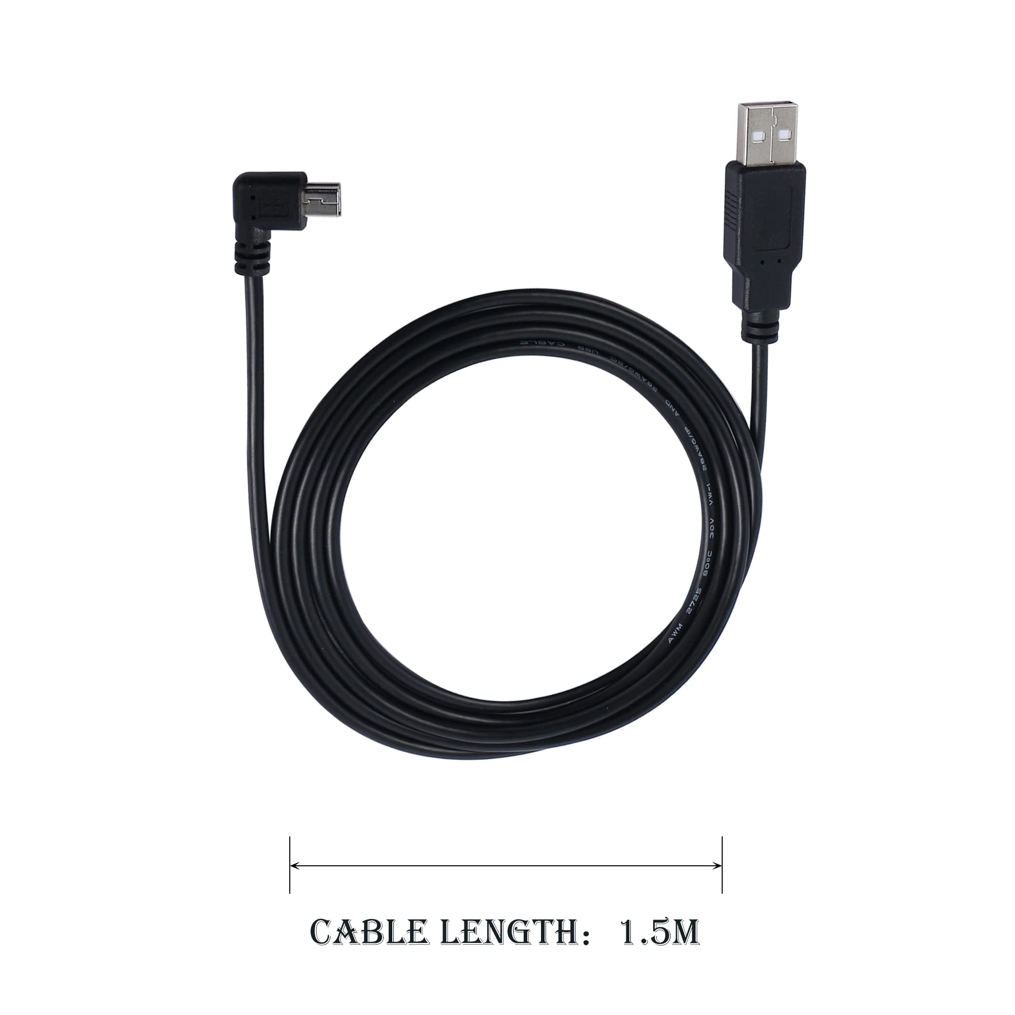 Image secondaire de Câble Mini USB 90° QIANRENON - 1,5m pour Appareils Photo et GPS