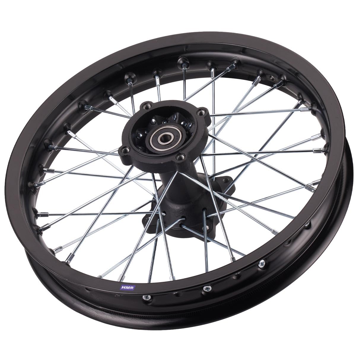 Cerchio Alluminio Anodizzato 14 Pollici Posteriore Nero 12 MM Typ2 Pit Bike Dirt Bike Cross