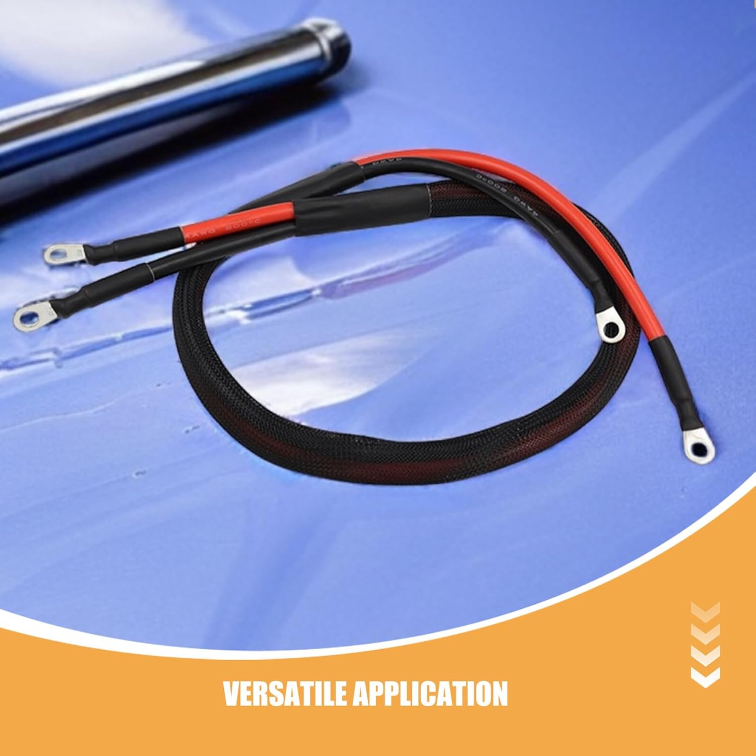 PRETYZOOM Battery Jump Post with Waterproof High Voltage 1.2m Cable, Fast Charging Automotive Booster Cable Compatible with 2 and 4 Seat Off-Road Utv X3