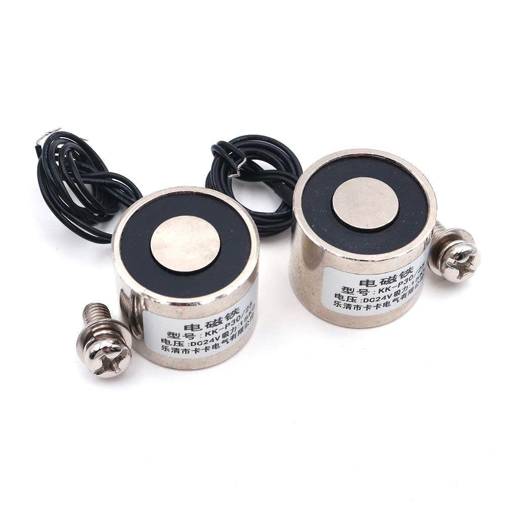 Namvo 2er-Set KK-P25/20 Saugmagnet 8 Kg – DC 12V Elektromagnet Zum Heben Und Halten