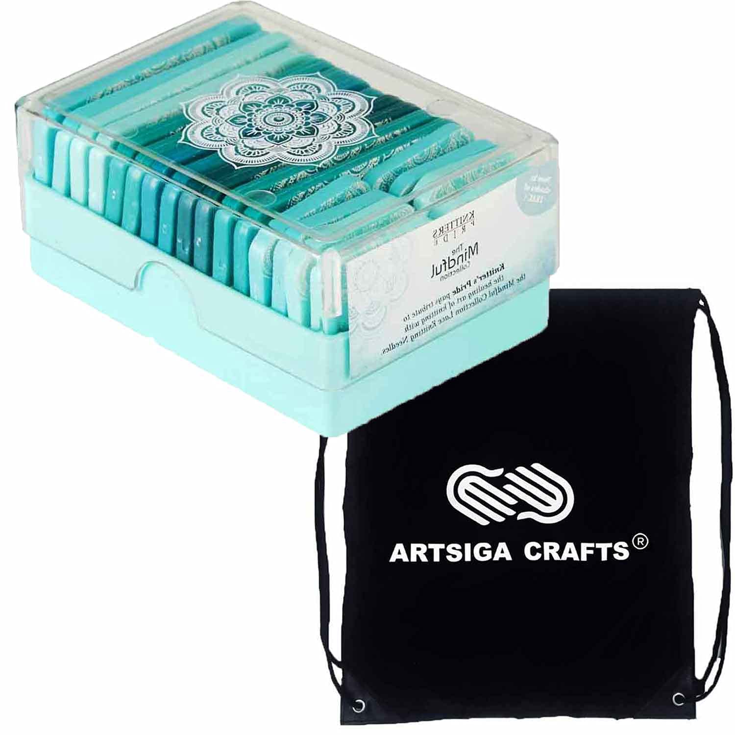 Knitter's Pride Mindful punaises de blocage premium et grand sac de projet