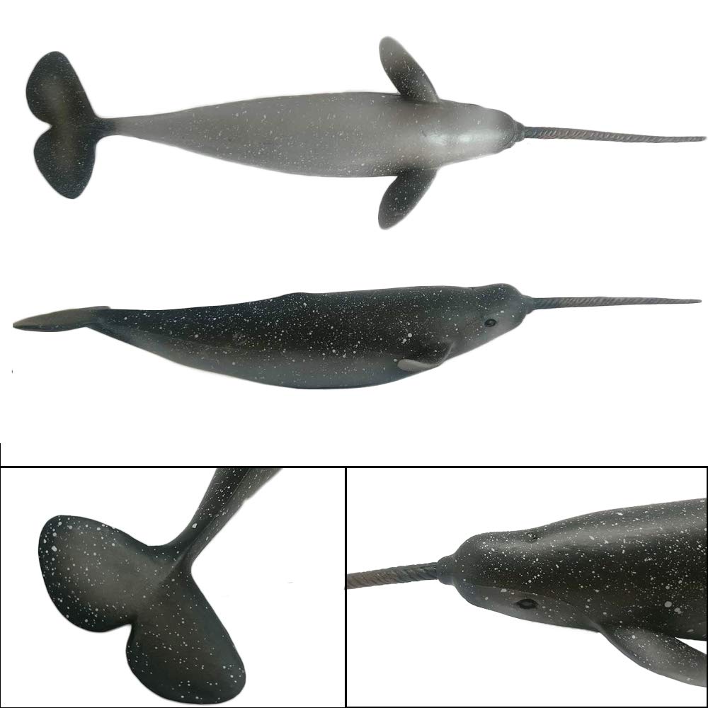 Amazon | 海洋動物 人工 水族館 飾り 装飾 シロナガスクジラ モデル 白