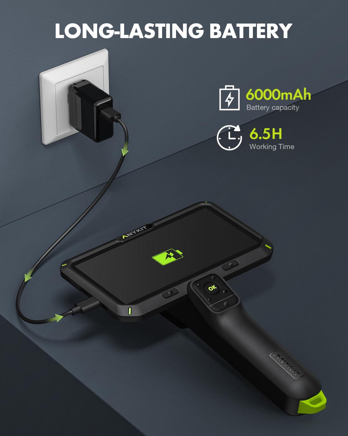 Anykit Endoscope Camera with Light, Dual Lens Endoscope 1080P — Amazon image 6