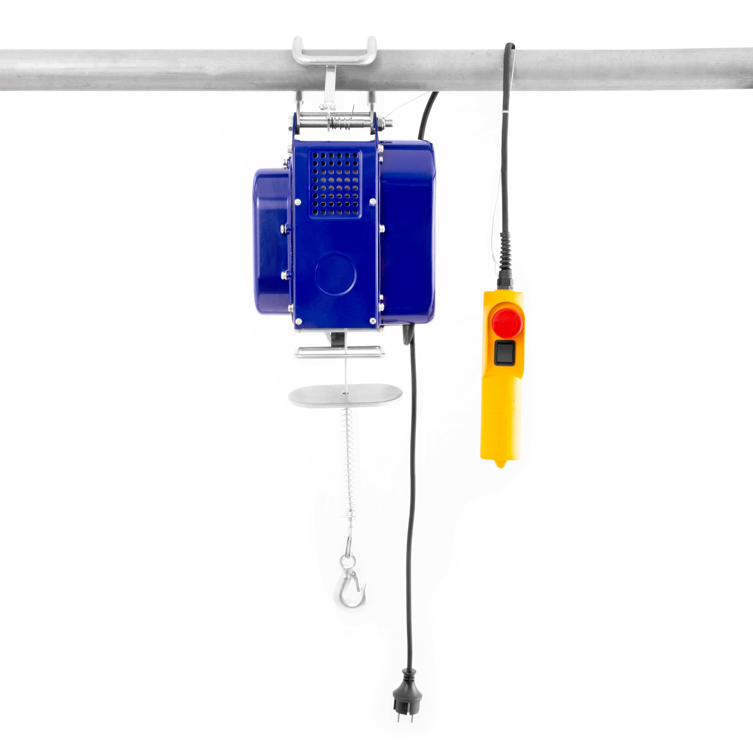 Pallit Argano elettrico mobile | 100/200 kg | cavo dacciaio 12 m | incl. telecomando con cavo lungo 1,5 m di lunghezza