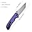 CIVIVI Brazen Folding Pocket Knife,3.5-Inch Tanto D2 Plain Blade,G-10 Outdoor Camping Hiking Knife with Thumb Studs and Flipper opener,Unique Tool Gift for EDC Men Women C2023A (Purple)