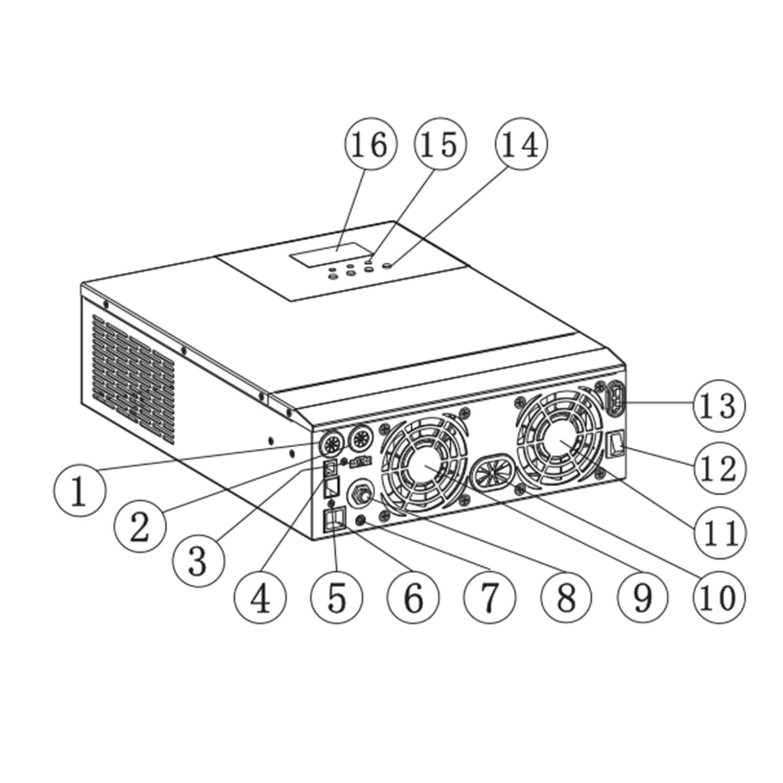3300W Hybrydowy Falownik Solarny MPPT 80A 3300VA Sinusoidalny Off-Grid 24V Ładowarka Stabilny Niezawodny Kompleksowe Zastosowanie(3300W)